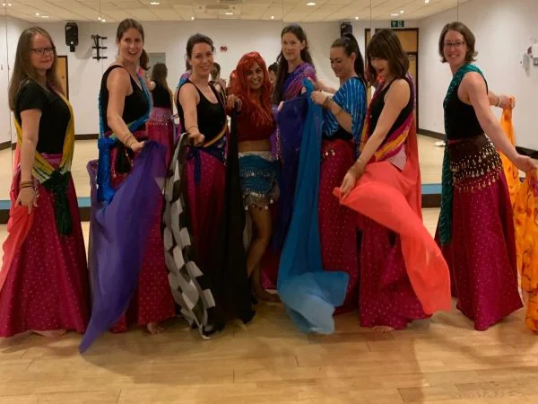 Belly dance hen party dance class in Oxford